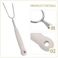 thumbnail image 3 of Miangastore 2pcs Extendable Stainless Steel BBQ Forks Grill Fork Roasting Meat Fork Outdoor BBQ Tool, 3 of 9