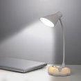 thumbnail image 2 of Lámpara de lectura LED de mesa de estilo vintage Luz de noche de 3 brillos Luz de lectura ajustable recargable Scienceny HA8504-00B, 2 of 7