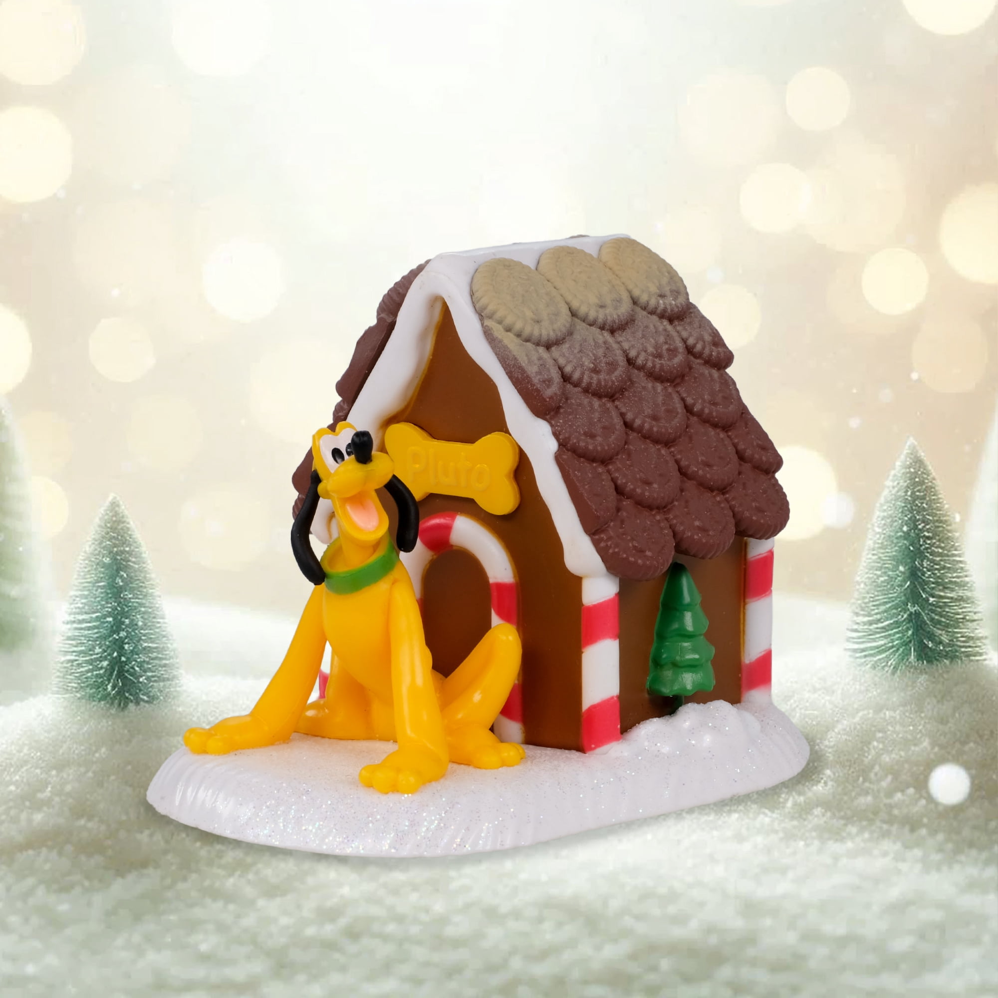 Disney Pluto Gingerbread Doghouse Village Piece