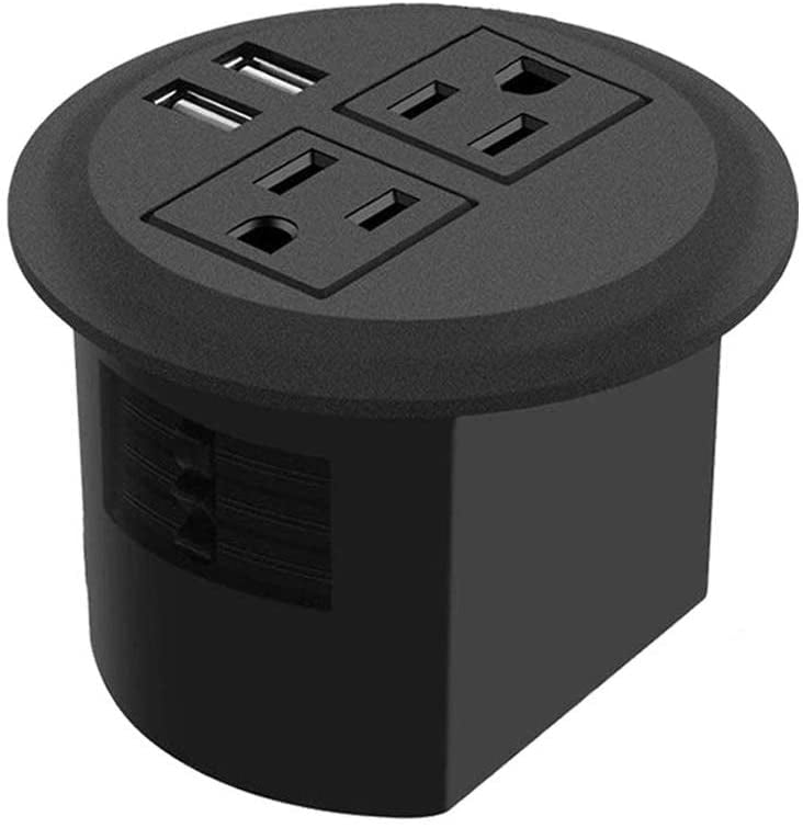 3inch Desktop Power Grommet Desk Outlet Grommet, Desk Hole Cover Data