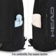 thumbnail image 3 of HEAD - Mochila de gimnasio impermeable para mujeres y hombres, mochila compacta para port&aacute;til para universidad, deportes, fitness, trabajo, uso diario, Negro -, Peque&ntilde;o, Mochila, 3 of 9