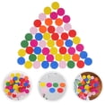 thumbnail image 3 of SHISUYAN 50pcs Round Wood Piece Colorful Disc Learning Tools Pupils Mathematics Teaching Aids for Kid Child Girl (Mixed Color), 3 of 9