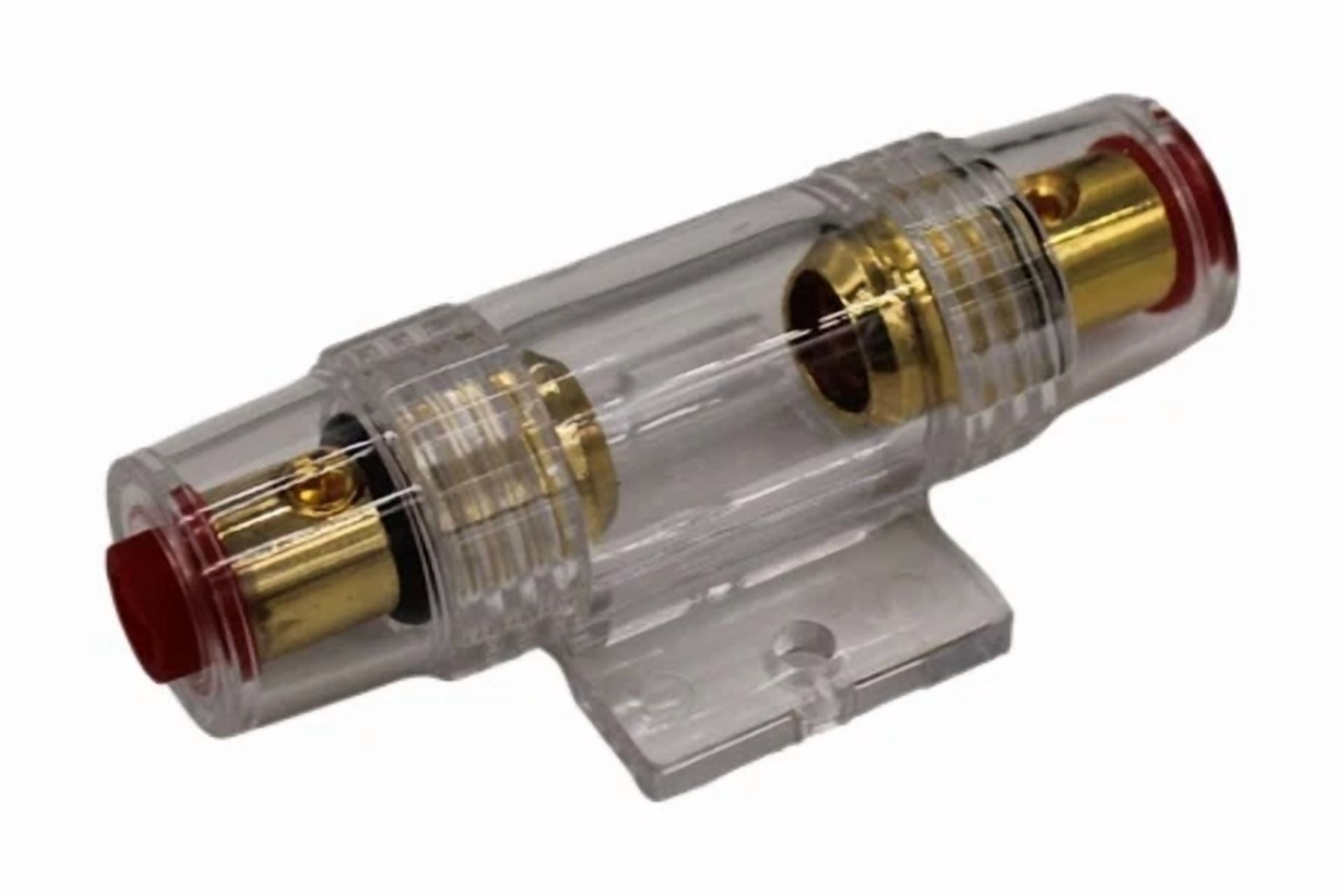 KLYNE- Imc Audio In-Line 4/8 Gauge Agu Fuse Holder W/ (5) 40 Amp Fuse For Car Audio