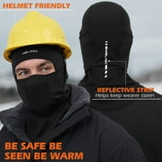MELASA Winter Balaclava Face Mask for Men Women, Thermal Fleece Ski Mask with Movable Face Cover for Skiing, Snowboarding(Digital Camo)
