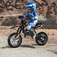 thumbnail image 3 of Trendix Mini Dirt Bike, 49CC 2-Stroke Gas Powered Motorcycle with Off-Rode Tire, Pocket Motorbike, Up to 25 Mph, Max Load 330 LBS, Red, 3 of 7
