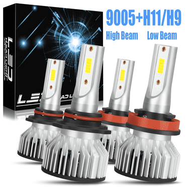 For Toyota Prius C 2012-2014 LED Headlight High Low Beam Bulbs Kit 6000K White 4PCS