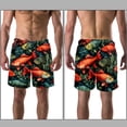 thumbnail image 3 of luoweisi Men's Beach Shorts Quick Dry Swim Trunks with Mesh Lining Fish L, 3 of 5