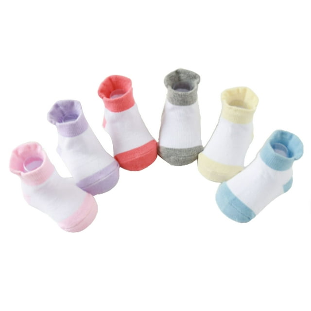 6 Pcs Bas pour Enfants avec Bonne Élasticité Confortables à Porter Style Simple Bonne Fabrication Chaussettes Assorties Fille 12-14