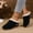 #024-Black, variant on Women's Fur-Lined Slide Slippers – Comfortable Platform Wedge Heel with Warm Fleece Lining, Oversize Fit for Casual Home Wear in Fall and Winter