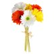 thumbnail image 1 of Injueey Paquete de crisantemo artificial El paquete de flores de simulación Decoración para el hogar Flores artificiales blanco naranja amarillo Injueey HA7497-04B, 1 of 6