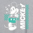 thumbnail image 3 of Disney - Mickey & Friends - Mickey Mouse - Checkered Retro Design - Women's Oversized T-Shirt, 3 of 5
