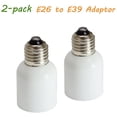 thumbnail image 2 of 2-Pack E26 to E39 Adapter, Enlarge E26 to E39 Socket to Fit Mogul Base Bulbs, Light Base Converter (E39 Bulbs to E26 Bulbs), Lamp socket connector (The Female is E39 & The Male is E26), 2 of 5