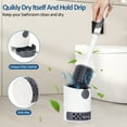 thumbnail image 4 of ZIVACATE Toilet Brush and Holder - Durable Bristles Toilet Bowl Scrubber for Bathroom Cleaning, Brush Bathroom Accessories with Refillable Handle,Drip-Proof, Easy to Assemble, 4 of 11