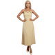 thumbnail image 1 of Vestido Midi Elegante con Tirantes y Detalle Floral, Estilo Femenino y Sofisticado para Muje, 1 of 5