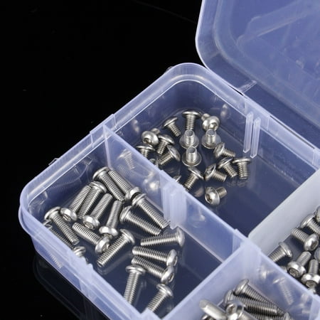 

M3 Screw Screws Nut Assortment Screw Set Button Screws 120Pcs M3 Male Female Brass Standoff Spacer PCB Board Screws Nut Assortment