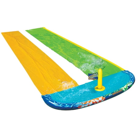 Banzai 16 ft Capture the Flag Racing Water Slide - Be the First to Grab The Flag! Children 5  years