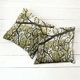 thumbnail image 6 of Ambesonne Tree Throw Pillow Cover 2 Pack, Close up Leafy Branches Photo, 24", Avocado Green Dark Brown, 6 of 7