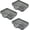 Grey, variant on Minzimin 3 Pack Silicone Soap Dish, Self Draining Soap Dish Tray for Shower Soap Holder for Bathroom, Kitchen