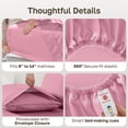 thumbnail image 5 of California Design Den 100% Cotton 4-Piece King Size Sheet Set, Doll Pink, 5 of 8