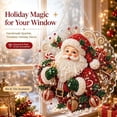 thumbnail image 5 of Christmas Pearl Diamond Art Kit for Adults | DIY Pearl Diamond Painting Suncatcher with 3D Mixed-Size Beads, Lace-Edge Acrylic Hanging Ornament, Pre-Attached Metal Chain Great Christmas Decor, 5 of 7