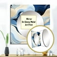 thumbnail image 3 of Designart "Seaside Simplicity" Abstract Square Mirror For Wall Decor - Large Blue Square Mirror Printed Wall Decor - Modern Square Living Room Mirror, 3 of 5