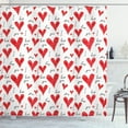 thumbnail image 1 of Ambesonne Love Shower Curtain, Hand Writing Valentines, 69"Wx70"L, Vermilion Black White, 1 of 3