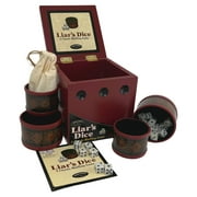 Front Porch Classics | Liar's Dice Game Set - The Classic Bluffing Game for 2 to 4 Players - Includes 4 Shaker Cups, 30 Dice, Dice Storage Bag and Wood Storage Case