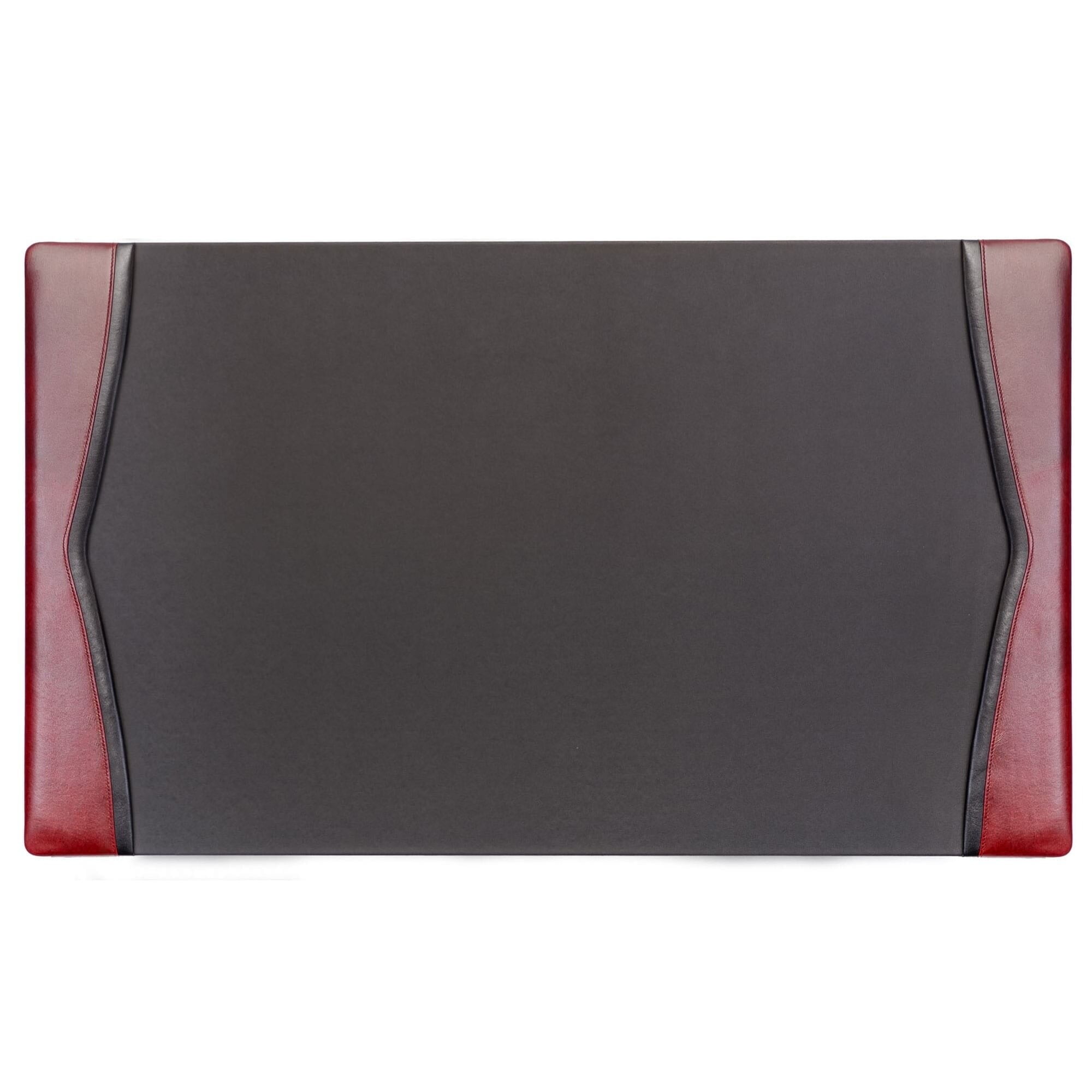 Black Leather 34 X 20 Top-Rail Desk Pad - Walmart.com
