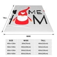 thumbnail image 3 of Fuzoiu Gnome Home With A Cute Gnome Print Ultra-Soft Micro Fleece Blanket,All Seasons Flannel Throw, Lightweight Blanket for Bed, Sofa, Couch, Movie Night, Camping, and Travel-50"x40", 3 of 7