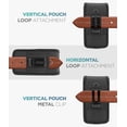thumbnail image 5 of Encased iPhone Belt Clip Holster - Secure Fit Phone Pouch Holder for iPhone 15 / iPhone 15 Pro (Black), 5 of 7