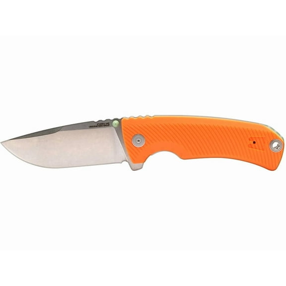 SOG Tellus FLK Pocket Knife 3.65" Drop Point 440 Stonewashed Blade Glass Reinforced Nylon (GRN) Handle Blaze Orange