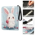 thumbnail image 4 of Game Card Storage Bag Collectible Trading Card Albums The 4-Pocket Card Binder With 50-Page Sleeve Can Hold 400 Game Cards Super Lovely Strawberry Rabbit, 4 of 6