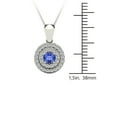 thumbnail image 4 of aaXia 10K White Gold 1/5ct. TDW Diamond and Tanzanite Pendant Necklace (H-I, I1-I2), 4 of 5