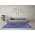 thumbnail image 3 of Ahgly Company Indoor Square Persian Blue Traditional Area Rugs, 3' Square, 3 of 4
