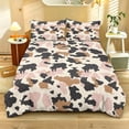 thumbnail image 2 of ZIATUBLES King Size Duvet Cover Set - Soft Bedding with Pink Beige Camouflage Print, Lightweight All-Season Comforter Cover & 2 Pillowcases, Machine Washable Easy Care for Home Dorm, 2 of 8