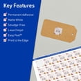 thumbnail image 2 of Etiquetas Avery TrueBlock blancas mate de 1" x 1" - 4.800 piezas, 2 of 7