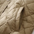 thumbnail image 5 of Lovskoo Womens Winter Coats Quilted Jacket Long Sleeve Lightweight Large Size Slim Zipper Short Outerwear Cotton Padded Outerwear Coffee, 5 of 9