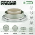 thumbnail image 2 of Vesteel 16 Pieces Dinnerware Sets, Premium Stoneware Dishes Set for 4, Speckled Plates and Bowls Set for Home Restaurant, Microwave and Dishwasher Safe - Multi-Color, 2 of 9