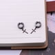 thumbnail image 5 of BRIGHTFUFU Pendientes Sin Agujero Para Y Mujer Color Negro Resistente Y Estilo, 5 of 8
