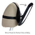 thumbnail image 2 of Munchkin Brica 360 Pivot Baby In-Sight Espejo de coche ajustable de gran angular, probado en choque y resistente a la rotura, negro, 2 of 3