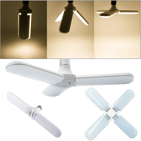 MeAddHome Super Bright Foldable Fan Blade LED Bulb Angle Adjustable Ceiling Lamp Home Energy Saving Lights CE RoHS AC95-265V 30W 45W 60W E27 LED