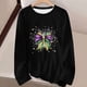 thumbnail image 5 of TaTaai Hoodies Shirts for Women Early Fall Long Sleeve Tops Vintage Graphic Outfits Tops Fashion Pullover Tees Gift, 5 of 5