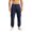 12#Navy, variant on Men's Casual Solid Color Cargo Pants, Loose Fit Elastic Drawstring Waist Athletic Workout Trousers with Multi Side Flap Pockets Wine 2XL