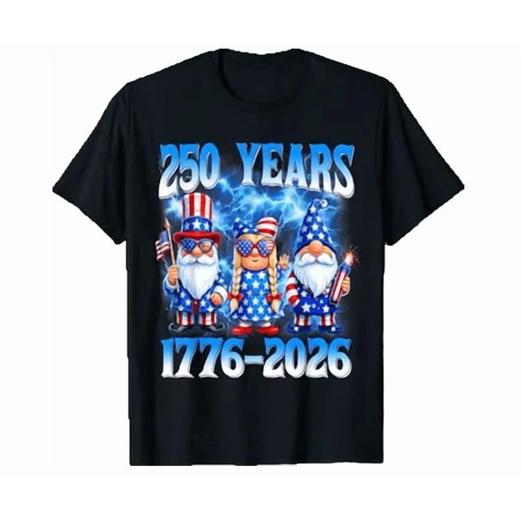 250 Year American 1776 2026 250Th Gnomes Patriotic 4Th July Shirt Hot Trending Shirt, Vintage Birthday Gift