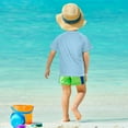 thumbnail image 4 of FORMRS Boys Rash Guard with Short Sleeves UPF 50+ Swim Shirts Sizes 3-12T, Milk and Cookies, 4 of 6