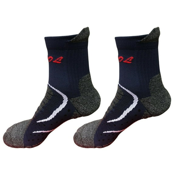 2 Pairs Mens Performance Cotton Athletic Casual Dress Crew Cushion Breathable Socks for Running Basketball Work Sports Hiking