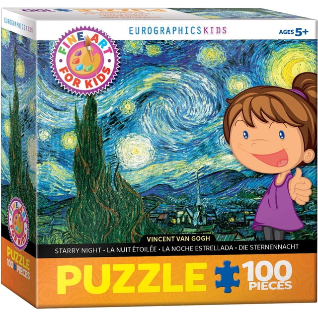 Puzzle de 100 piezas Noche estrellada de Vincent Van Gogh