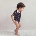 thumbnail image 4 of Yiaed Colorful Birds Print Infant Climbing Short Sleeve Onesie One-Piece Baby Bodysuit Clothes 0-12 Months -9M, 4 of 6