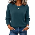 thumbnail image 5 of Tqcoqu Sweaters for Women Long Sleeve Lightweight Crewneck Soft Basic Knit Loose Fit Pullover Top 2026 Fall Trendy Outfits, 5 of 6