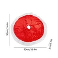 thumbnail image 3 of Hvmvliv Christmas Tree Skirt(36in) White and Red Xmas Tree Skirt Christmas Tree Decoration Soft Skirt for Universal Christmas Tree Xmas Tree Collar Tree Skirt for New Year Holiday Decor, 3 of 6